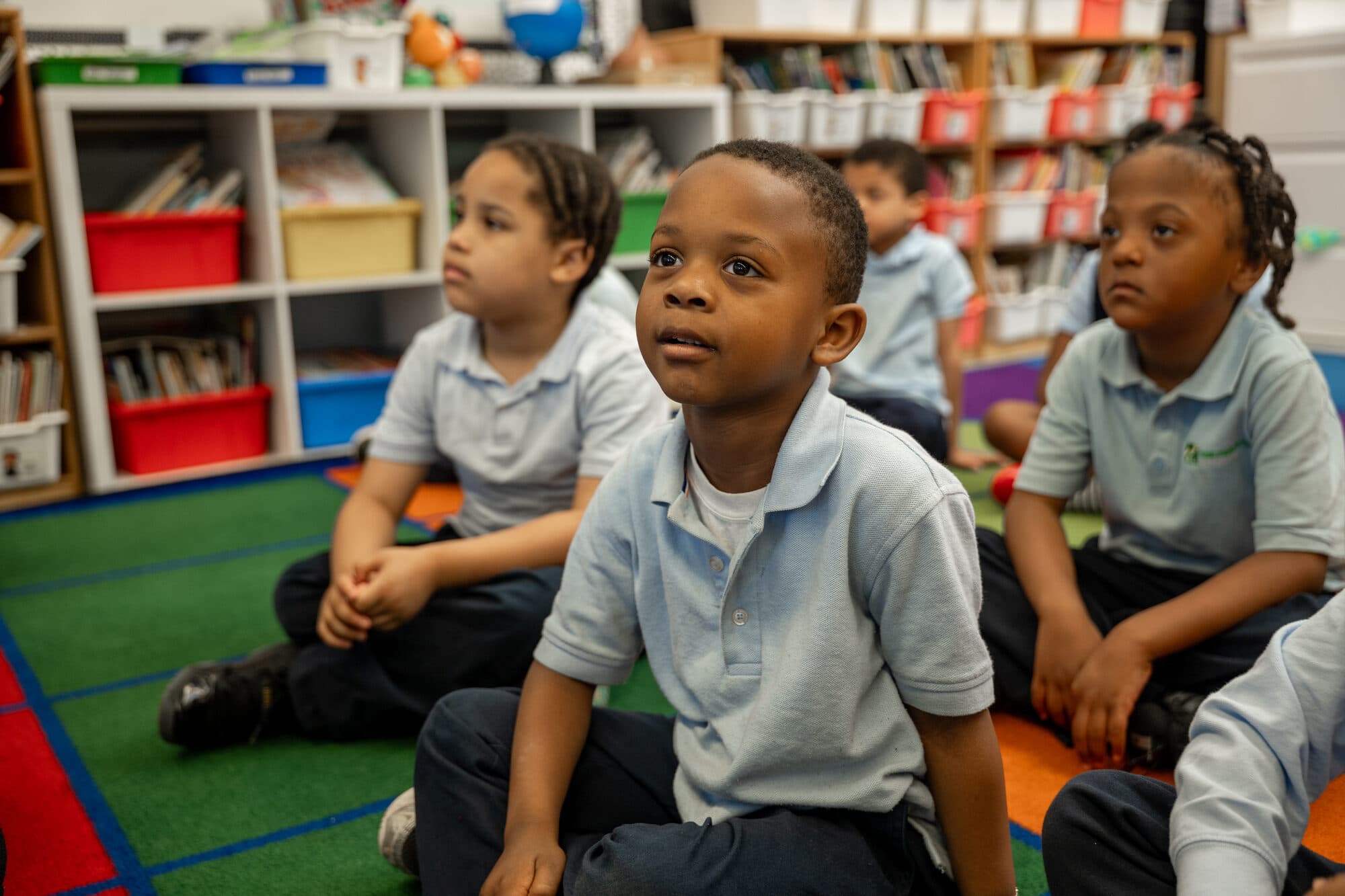 Future Leaders Institute students gathered for morning meeting in Harlem.